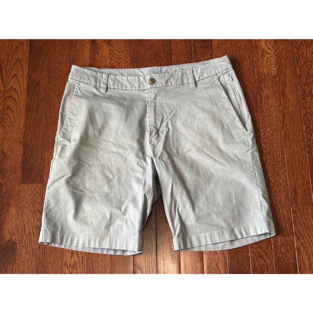 Lululemon Commission Shorts Mens 34 Blue Chino Style‎ 9 Inch Inseam